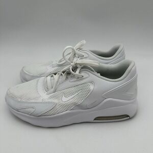 Nike Air Max Bolt Womens Size 8.5 Triple White Running Shoes Sneakers CU4152-100